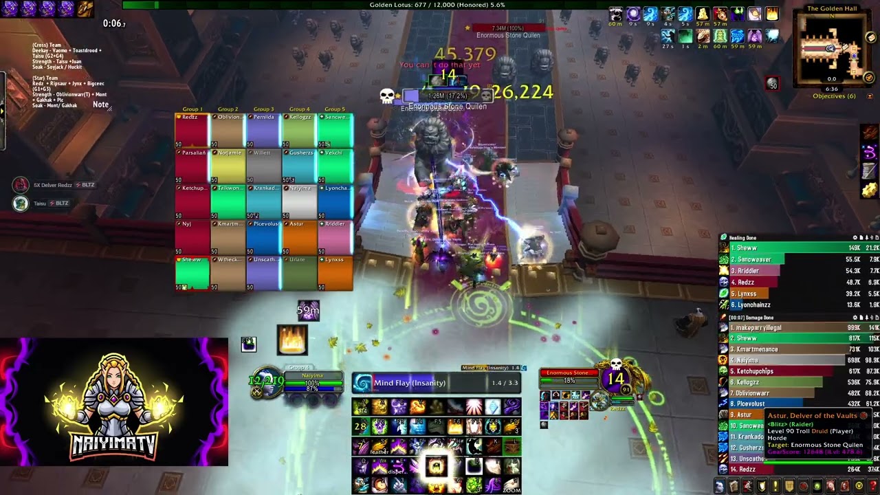 World 5th Blitz | MSV Splits (3X) | MoP Classic (Shadow Priest, Holy Paladin, Resto Druid POV)
