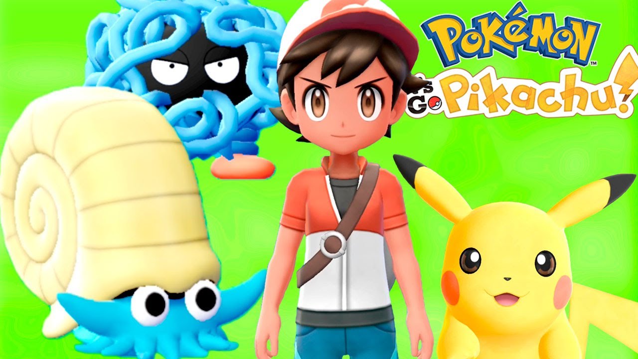 POKÉMON LET'S GO PIKACHU #26 OMANYTE O POKÉMON PRÉ HISTÓRICO Gameplay Nintendo Switch
