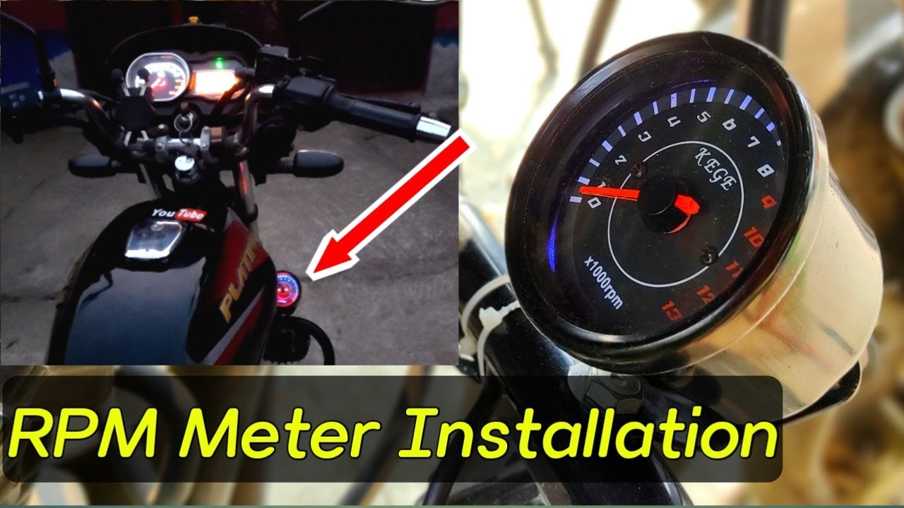 Amazing RPM meter install in Bajaj Platina H-Gear | Sexy Look Don't Miss!! |How to install rpm meter