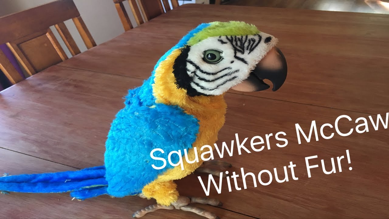 Squawkers McCaw FurReal Parrot Without Fur