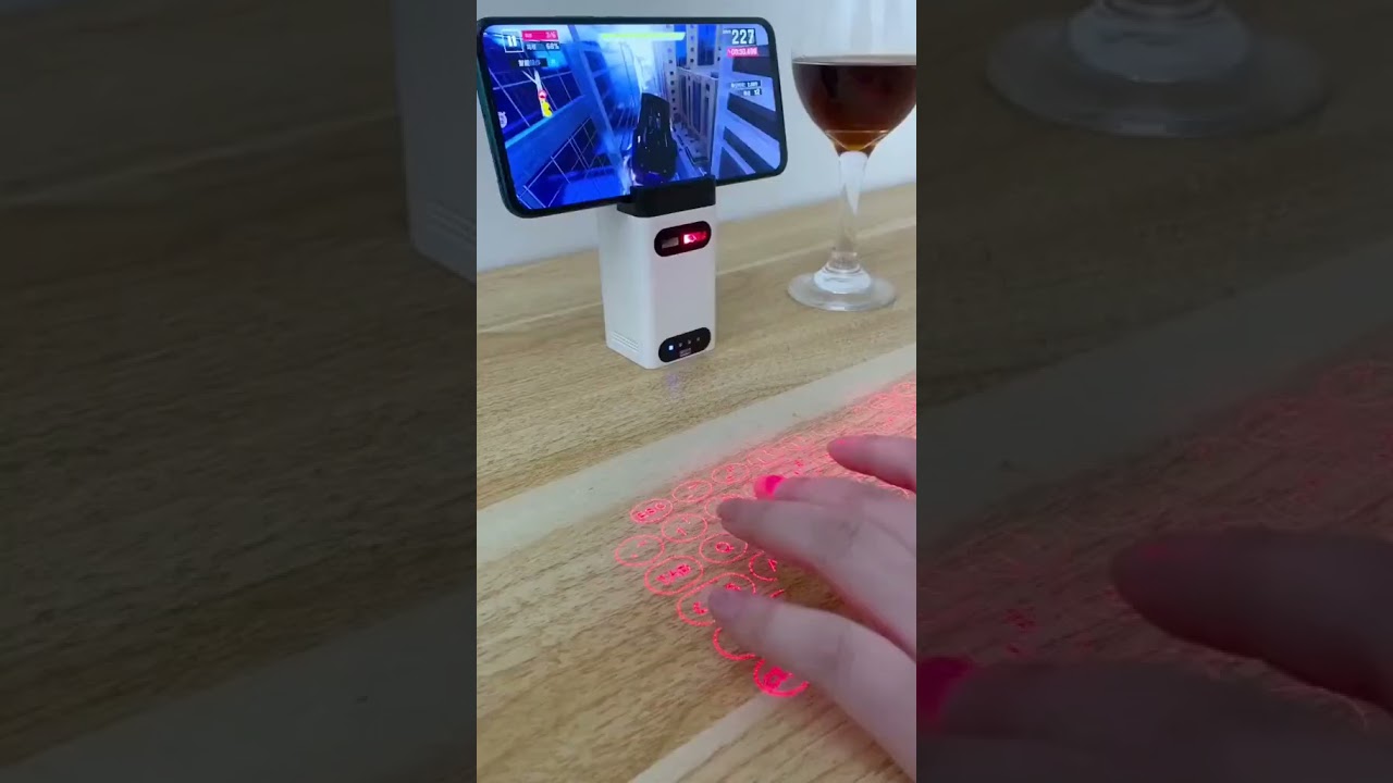 💡Laser KeyboardPortable ⌨️Virtual Laser Keyboard Bluetooth Keyboard With Mouse function 🙌