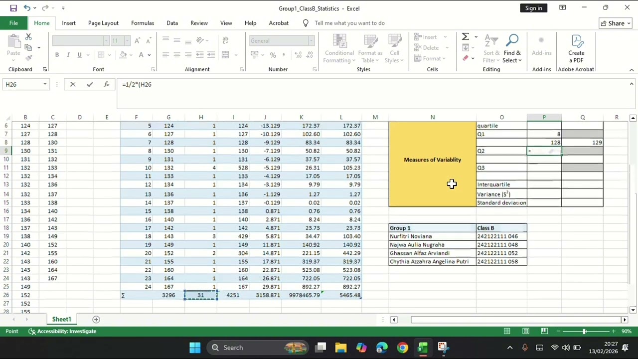 TUTORIAL STATISTIC IN EXCEL
