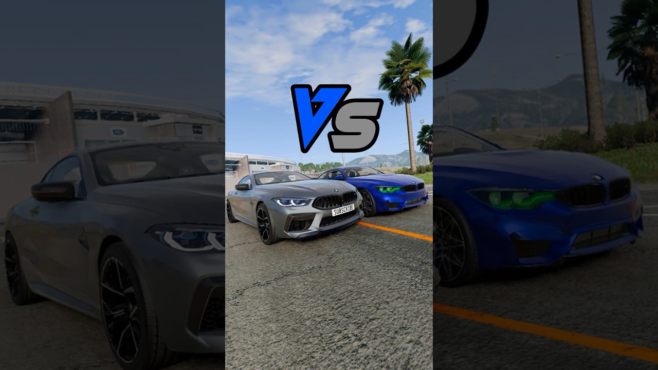 BMW M4 vs. BMW M8 – BeamNG.drive 