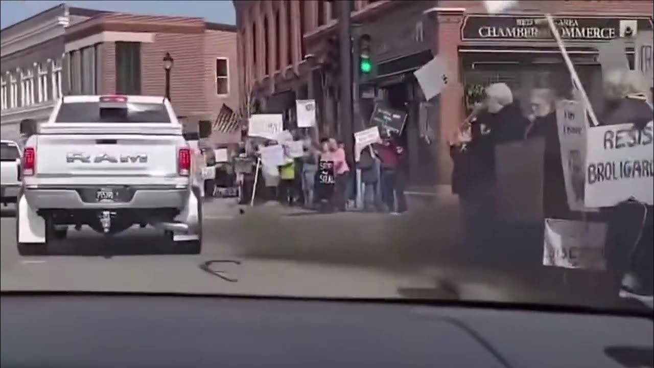 Rolling Coal On Leftist Protesters