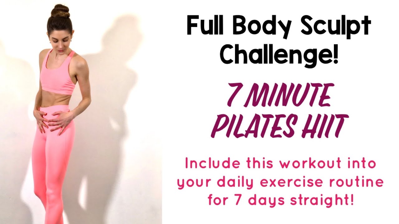 7 MIN FULL BODY SCULPT CHALLENGE! | Dansique Fitness