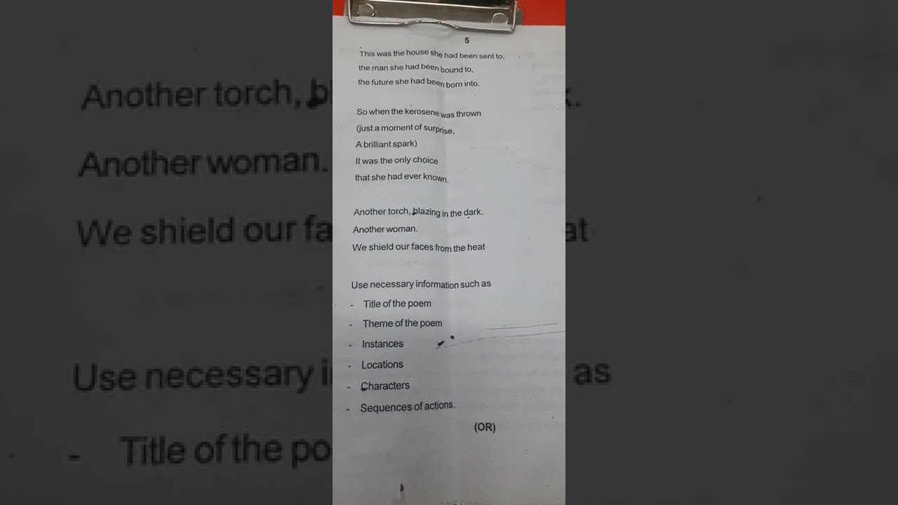 10th CLASS PRE-FINAL EXAM 2021-2022, ENGLISH.  DISTRICT COMMON EXAMINATIONS BOARD