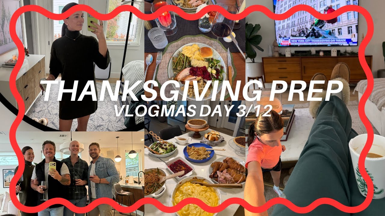 VLOGMAS ДЕНЬ 3 | Счастливого (с опозданием) Дня благодарения!!!