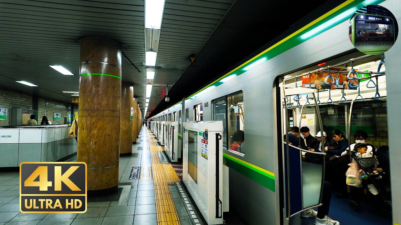 Minami-Senju to Nishi-Nippori | 4K 60FPS Train Ride