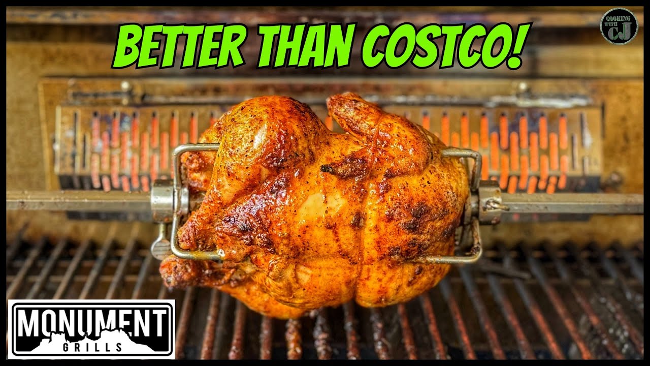 Is This Rotisserie Chicken done on the Monument Grills Eminence 605 Grill better than Costco?