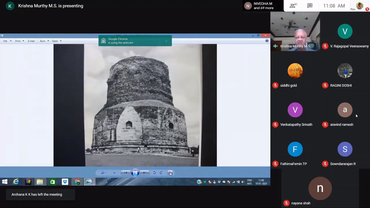 WEBINAR ON SACRAL ARCHITECTURE - Dr.KRISHNA MURTHY .M.S.