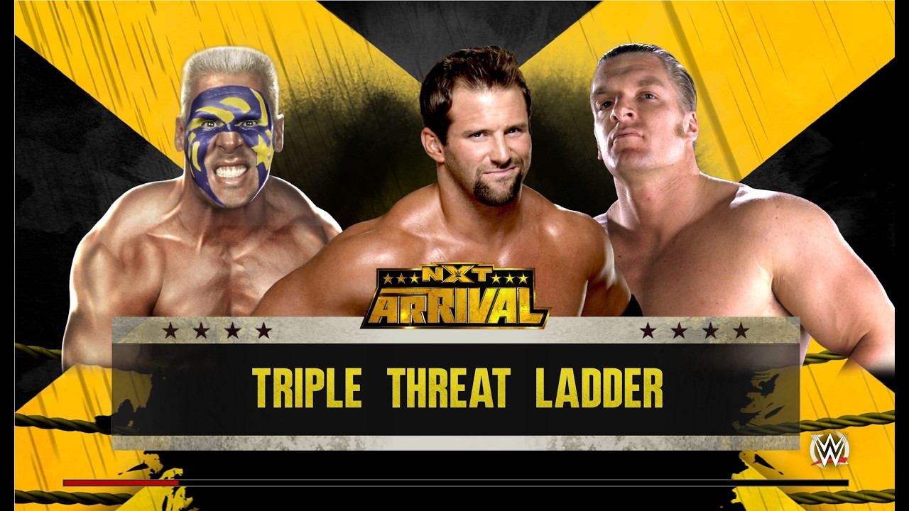 WWE 2k16 интерконтинентальный пояс 3 men Zack Ryder - Hunter Hearst Helmsley - Sting 91 бой третий