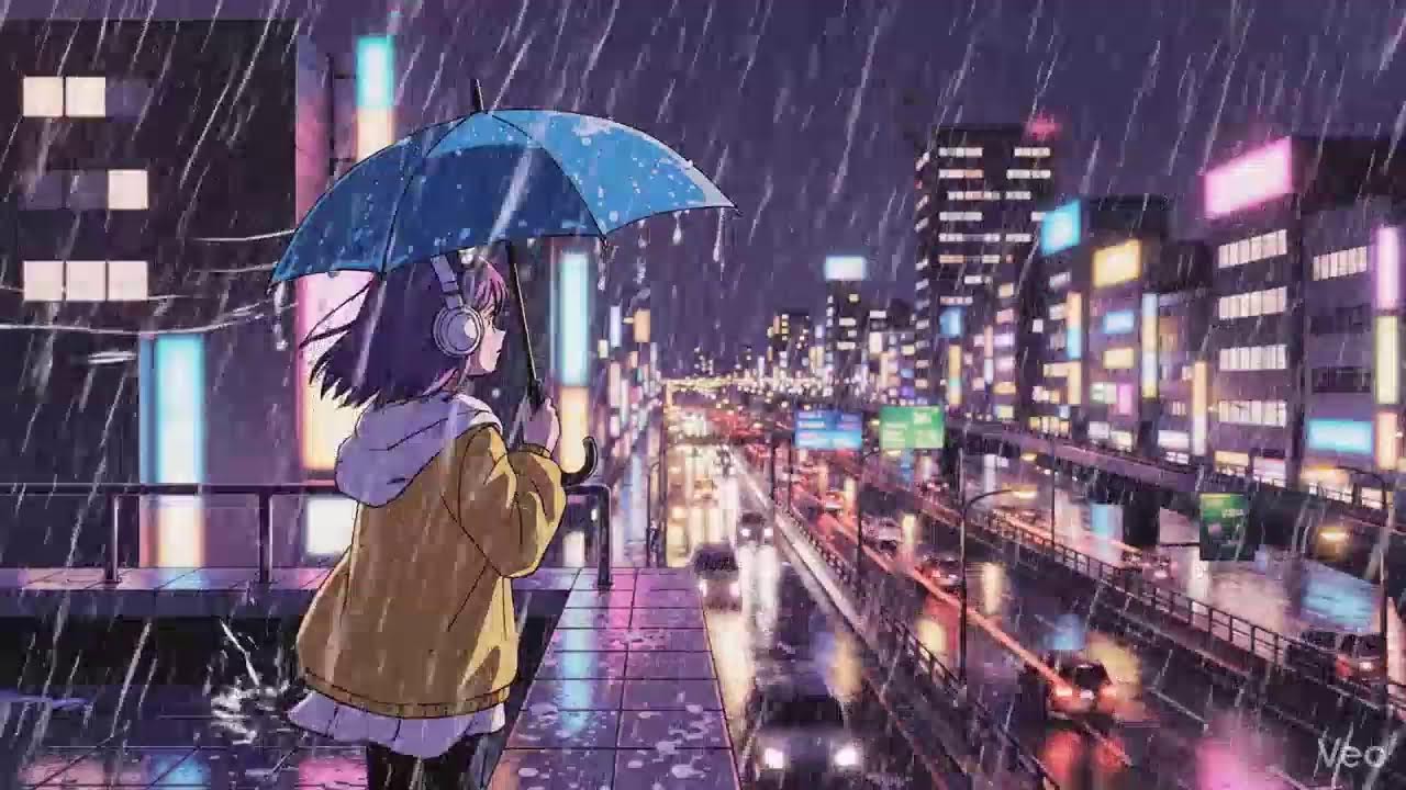 Rainy Night in Tokyo 🌧️ Lofi Beats for Study & Work