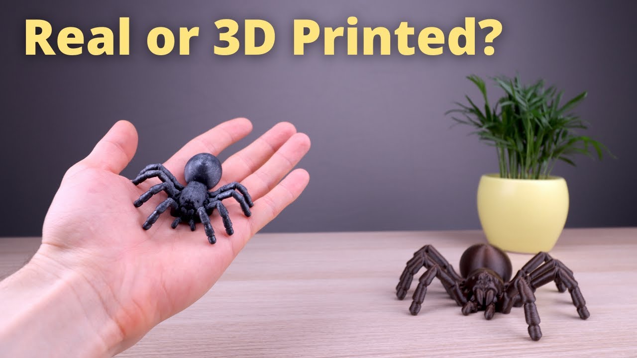 Напечатанный на 3D-принтере шарнирный паук-тарантул
