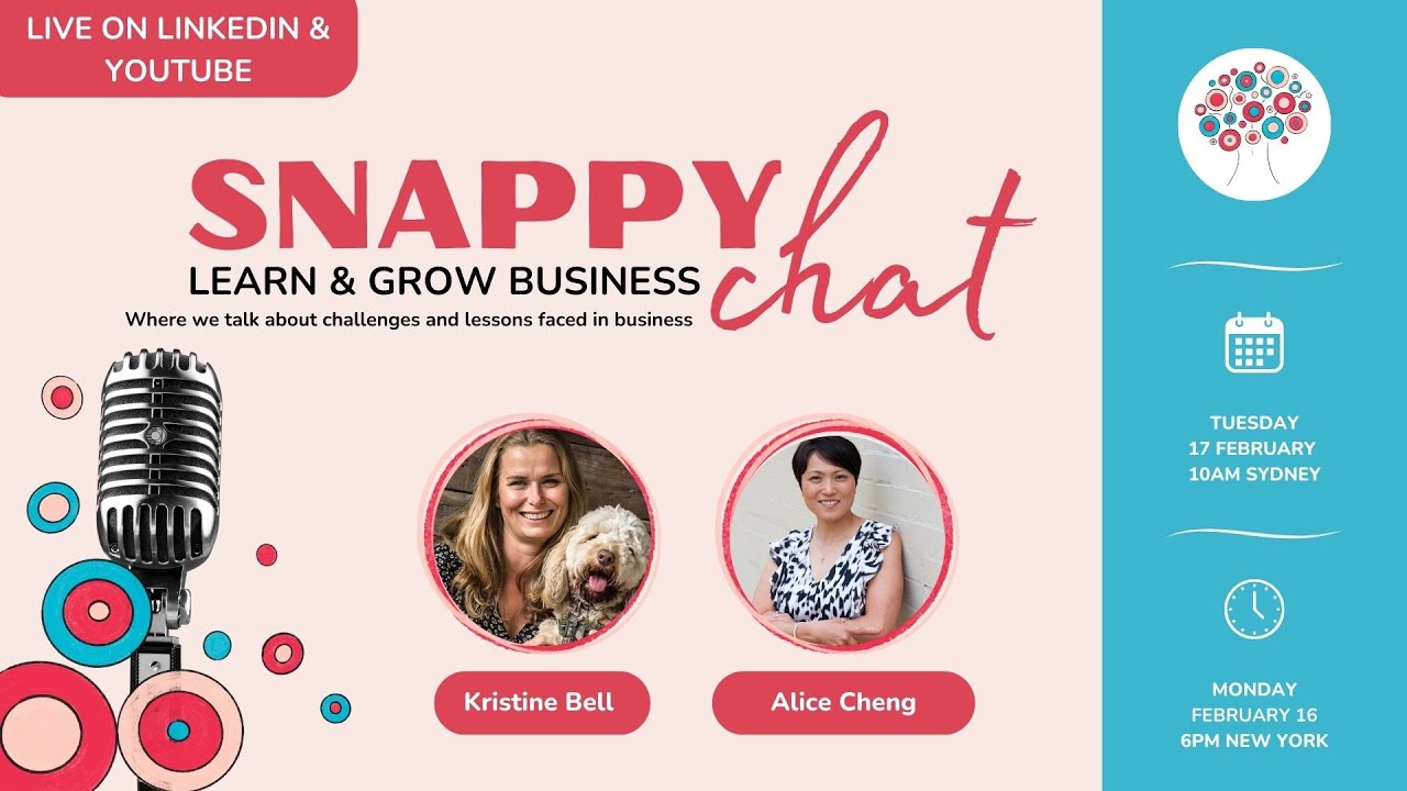 Learn & Grow Snappy Chat w/ Founder & Creator of Suitorly, Alice Cheng