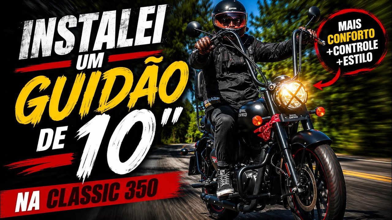 Instalando Guidão de 10” na Royal Enfield Classic 350