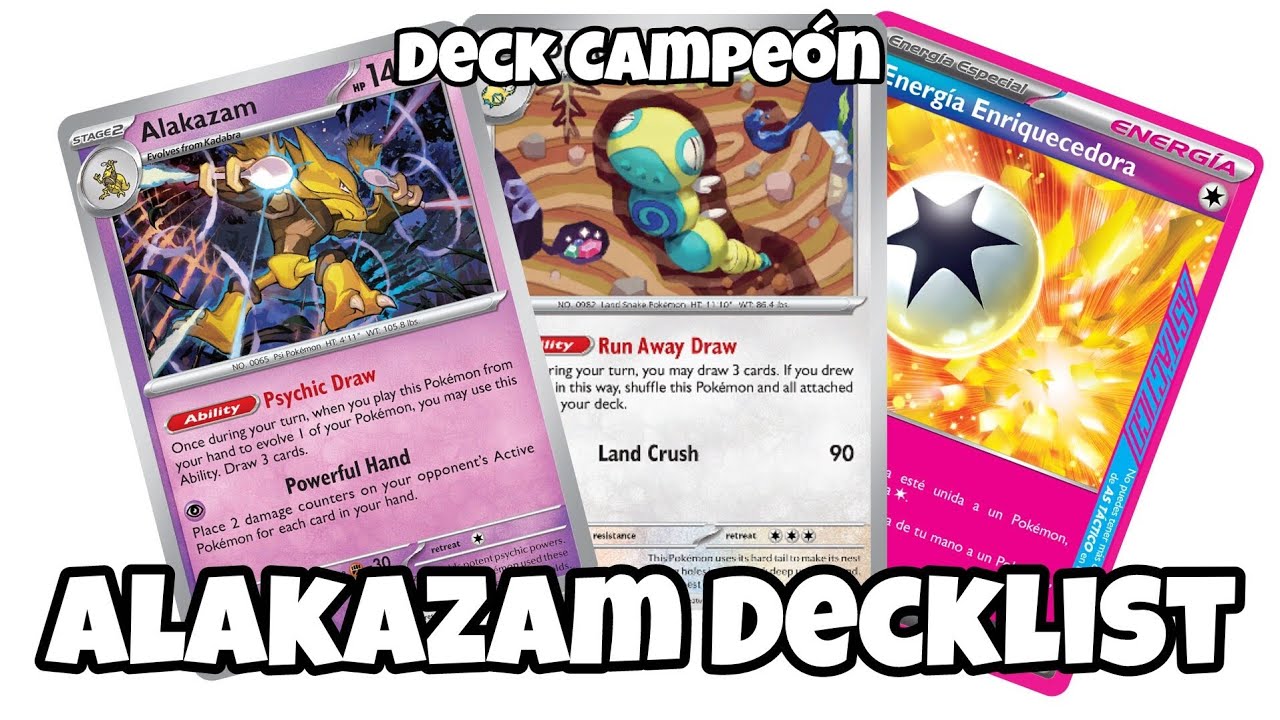 Con este Mazo Gane un Torneo! : Alakazam Deck list