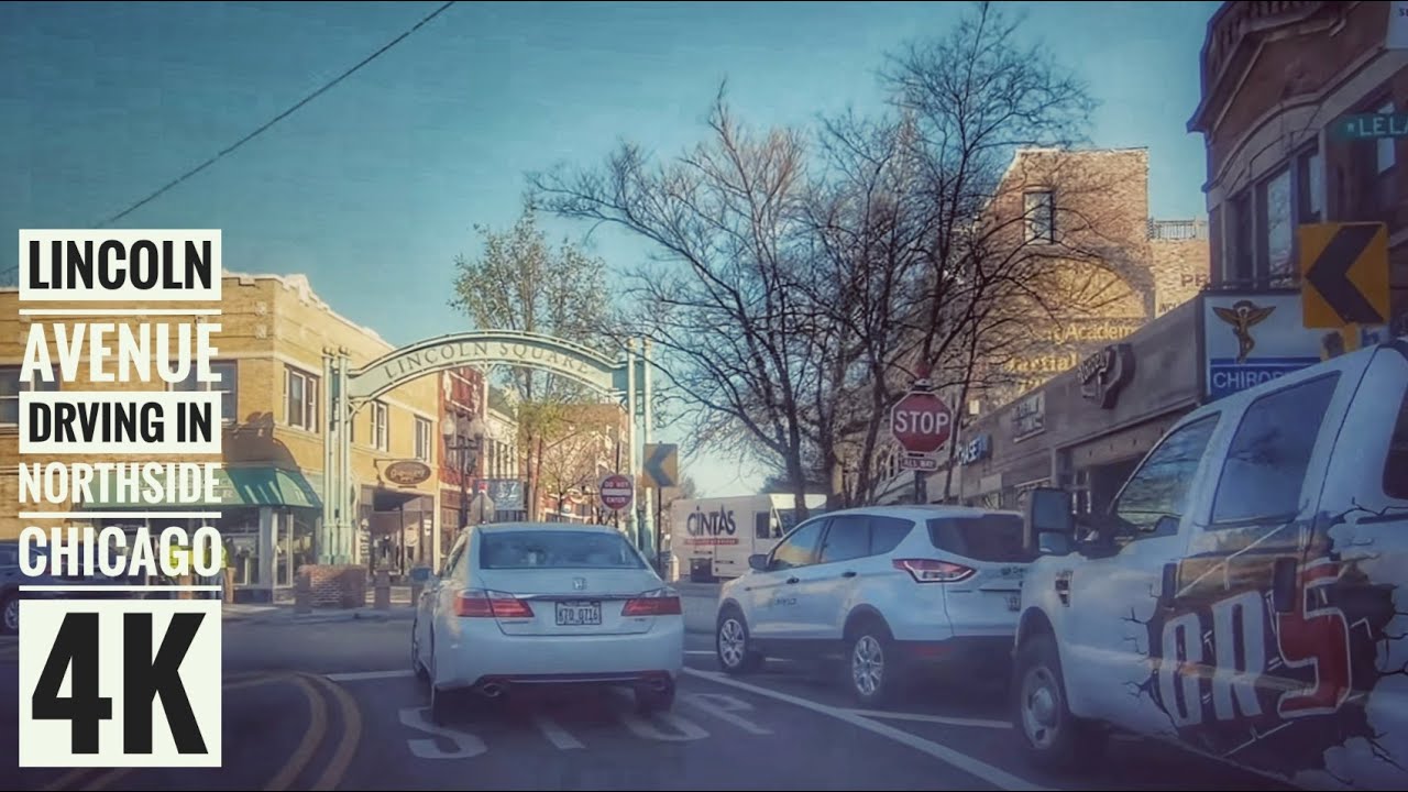 Lincoln Avenue Driving in Northside  Chicago 4K, Streets of the Americas,