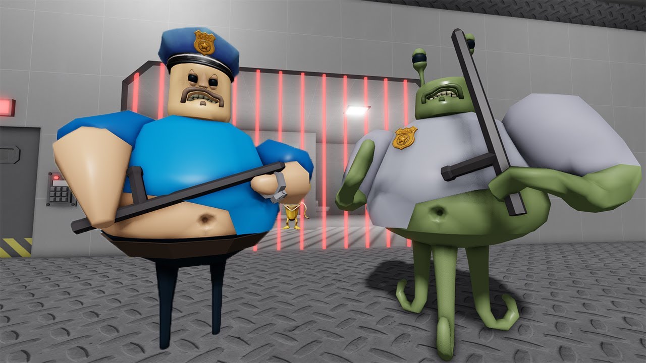 ALIEN BASE Use All Items SPEEDRUN Barry Prison Roblox BARRY'S PRISON RUN (OBBY)
