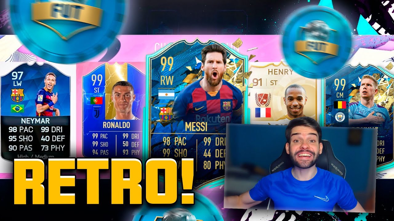 O MELHOR FUT DRAFT RETRO DE TODOS OS TEMPOS! 99 DE CLASSIFICAÇÃO 😱😱😱