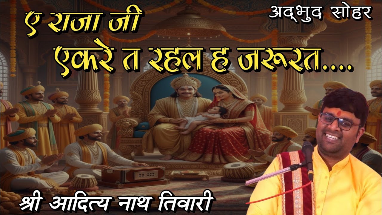 एकरे त रहल ह जरूरत ....ll सोहर ll Shri Aditya Nath Tiwari ll Ram Katha 