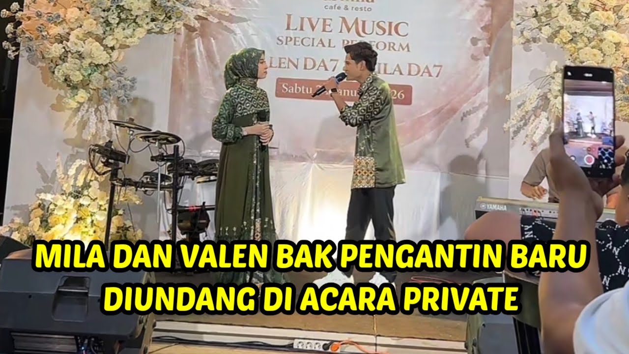 Duet mila dan valen di acara private seperti pengantin baru