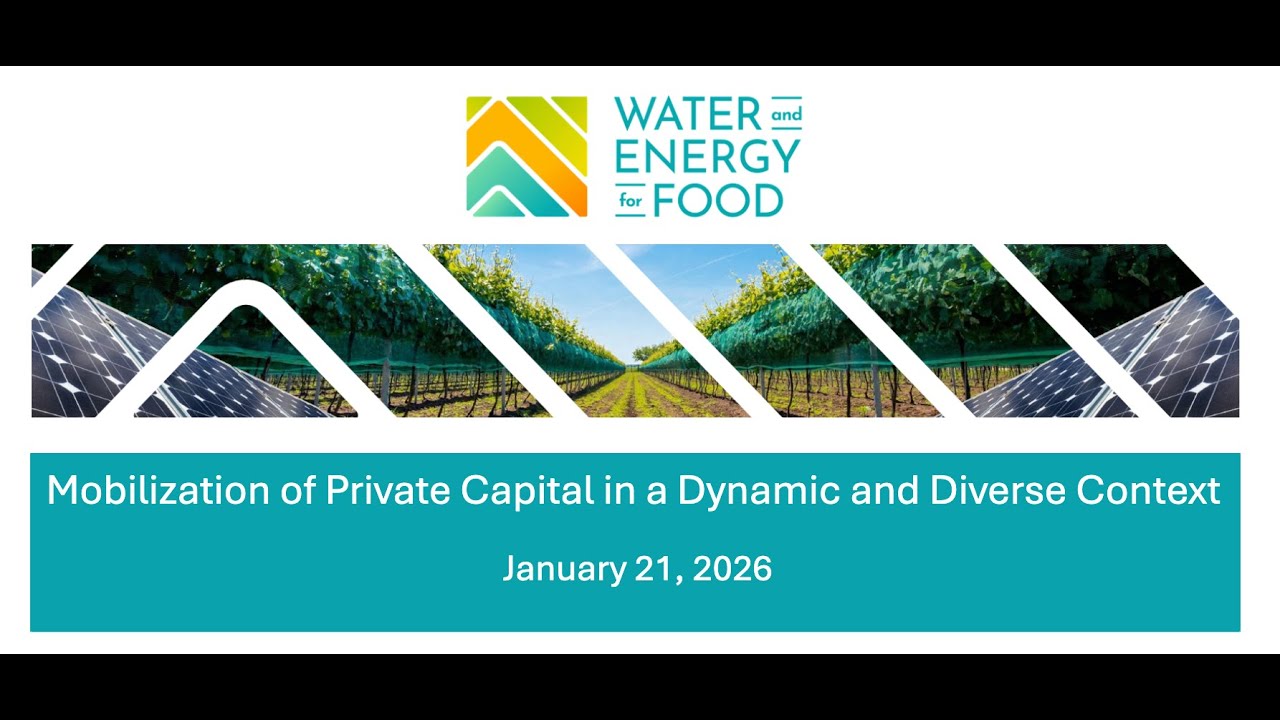 Mobilization of Private Capital in a Dynamic and Diverse Context