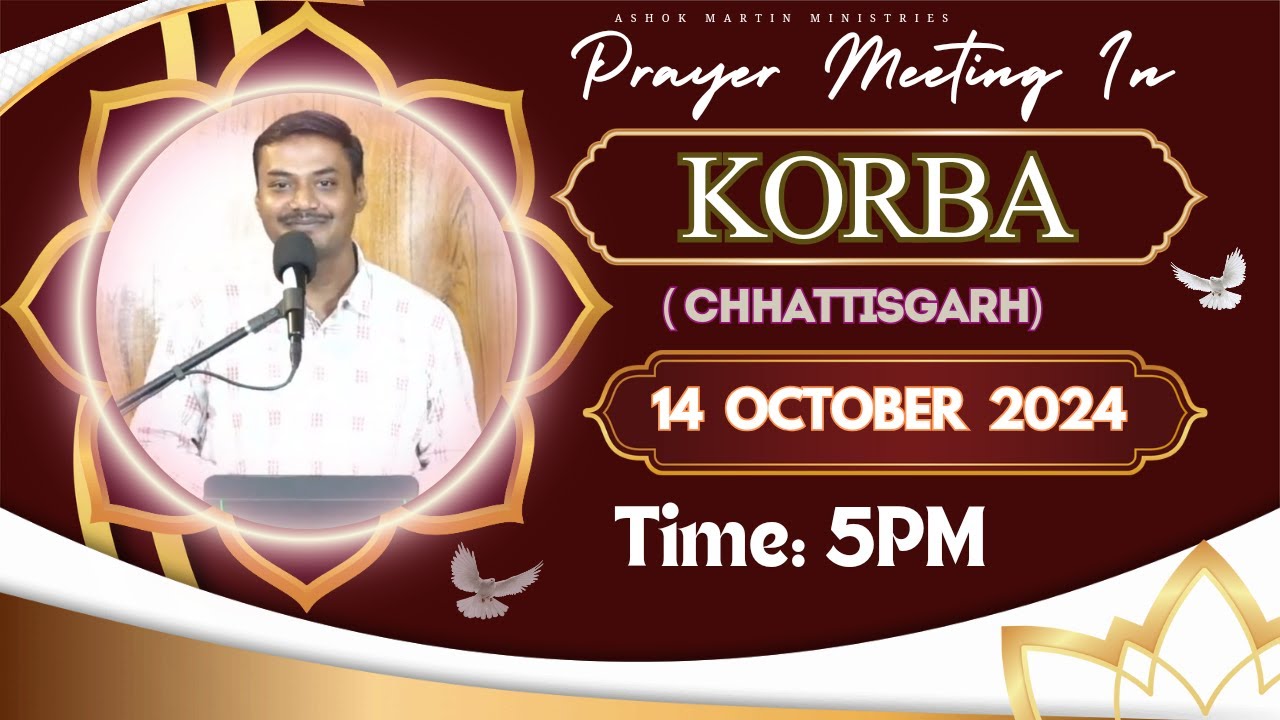 Live Prayer from KORBA (C.G.) with Apostle Ashok Martin || @5PM