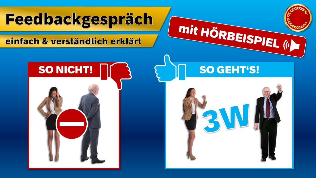 Feedbackgespr&auml;ch - 👨🏼&zwj;🎓 EINFACH ERKL&Auml;RT 👩🏼&zwj;🎓