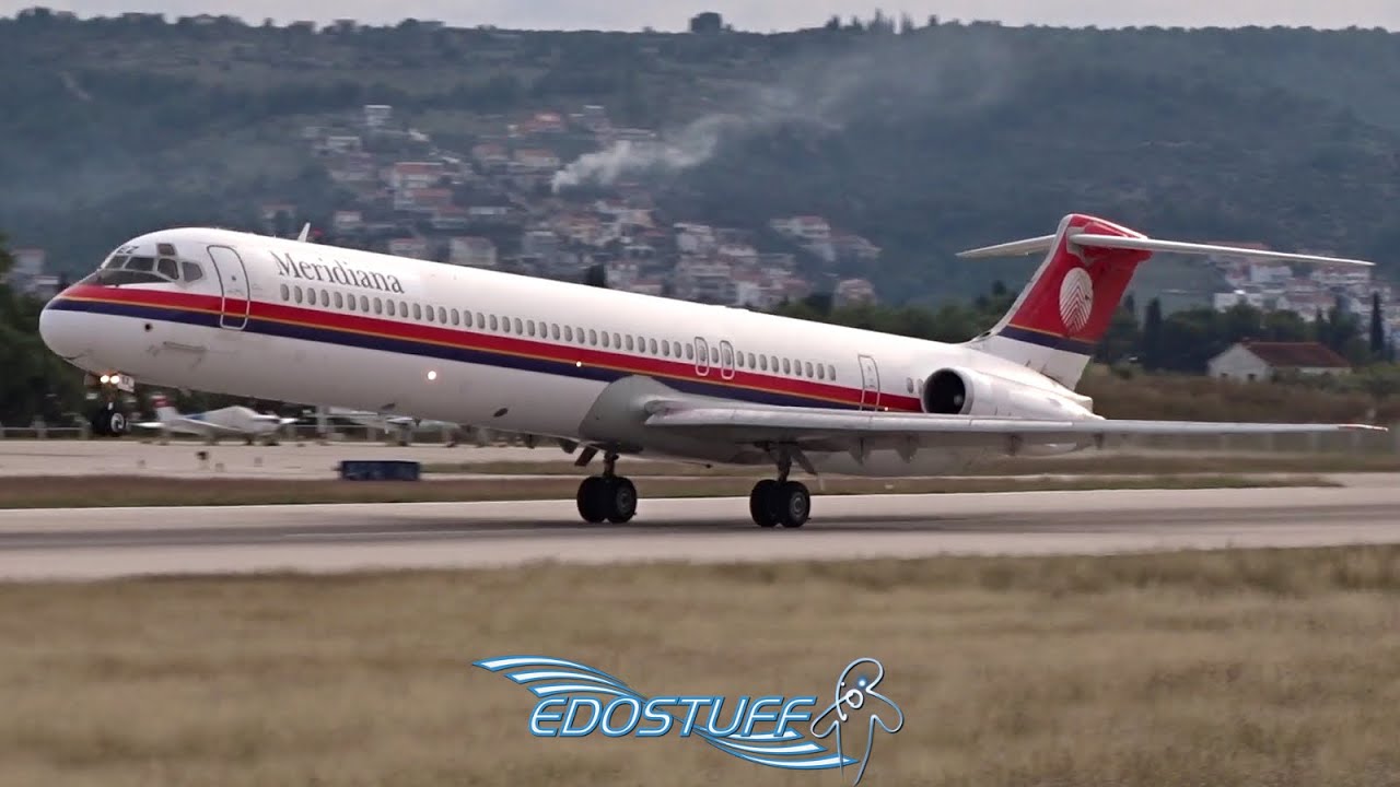 Short Takeoff Run - Meridiana McDonnell Douglas MD-82 - Split Airport LDSP/SPU