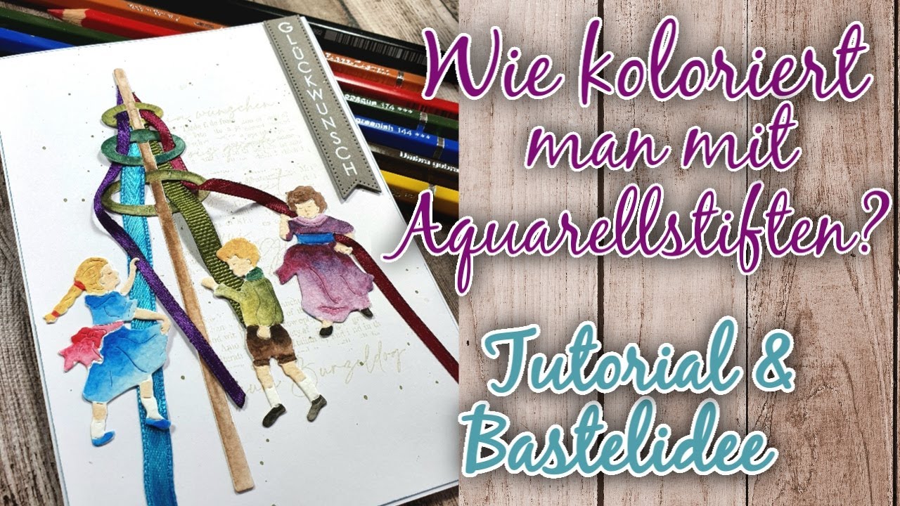 Anleitung kolorieren 2 | coloring mit  Aquarellstiften & Wassertankpinsel