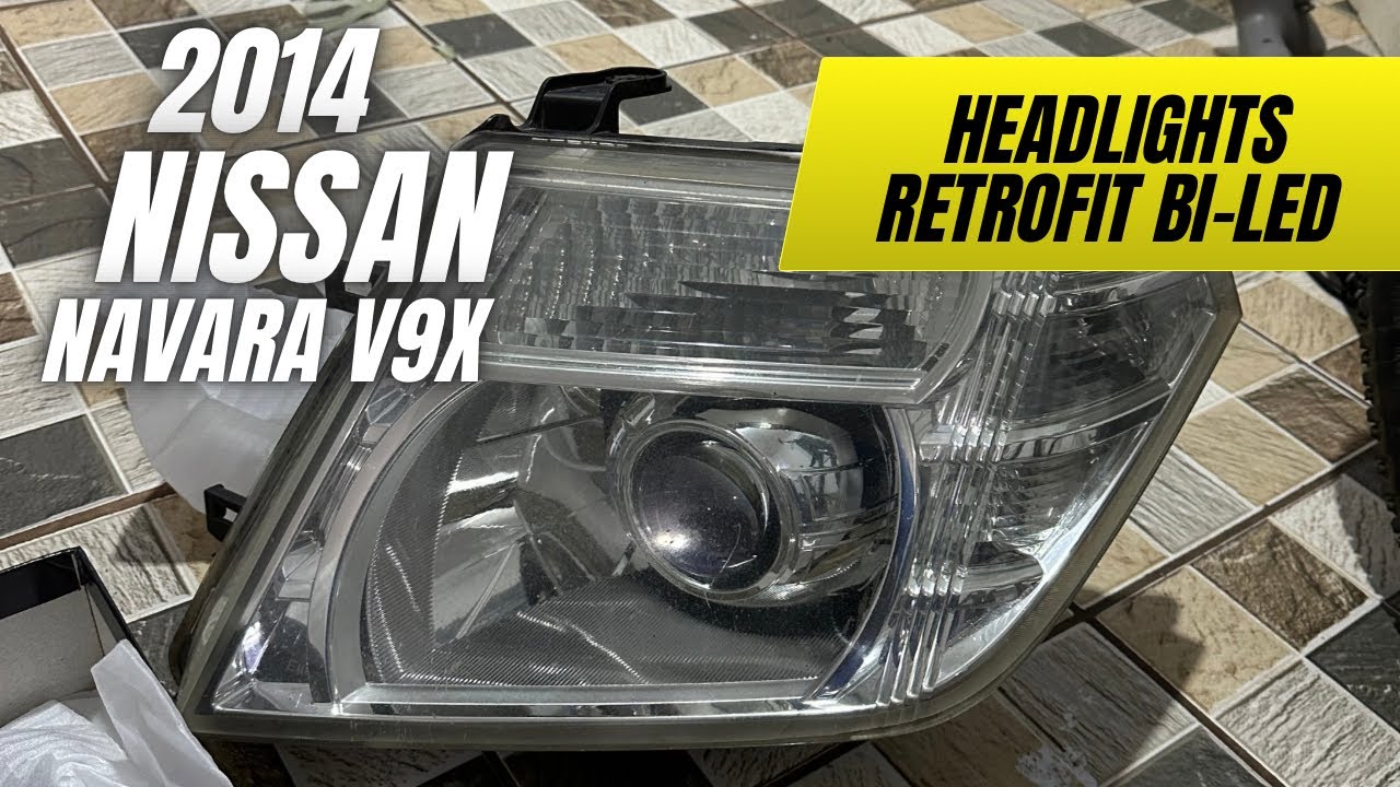 Navara D40 V9X Headlight Retrofit with 3” Projectors | Dramatic Night Visibility Upgrade!