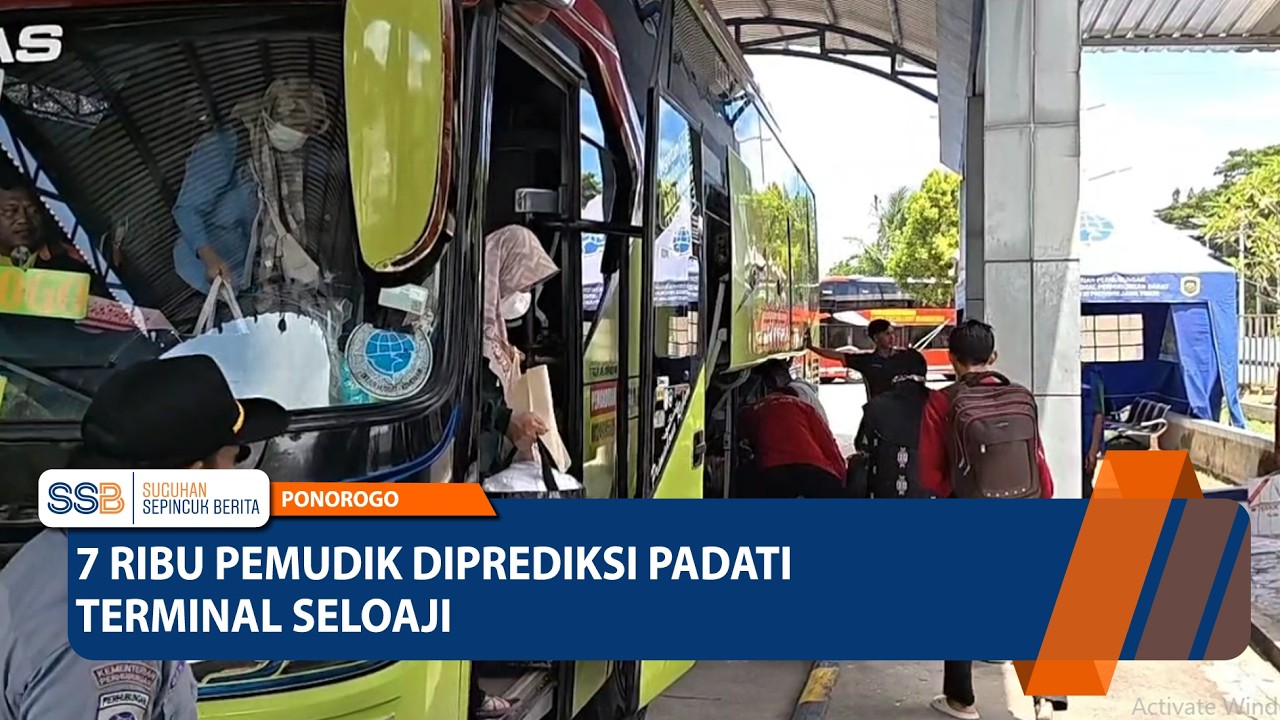PONOROGO -  7 Ribu Pemudik Diprediksi Padati Terminal Seloaji