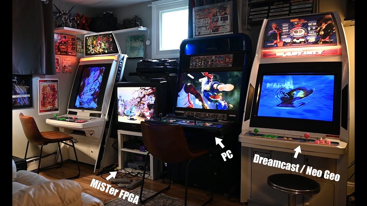 Japanese Arcade / Home Office / Mini Game Center for Retro Gaming and Driving Games! Ultimate Setup