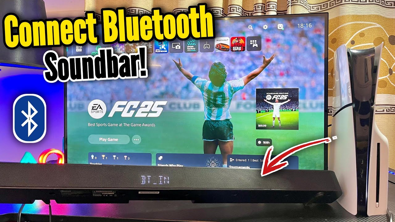 How to Connect Bluetooth Soundbar to PS5! 