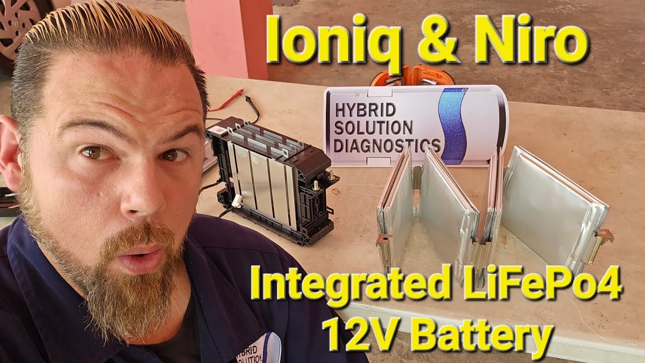 (Explosion test) Hyundai Ioniq & Kia Niro integrated LiFePo4 12v battery