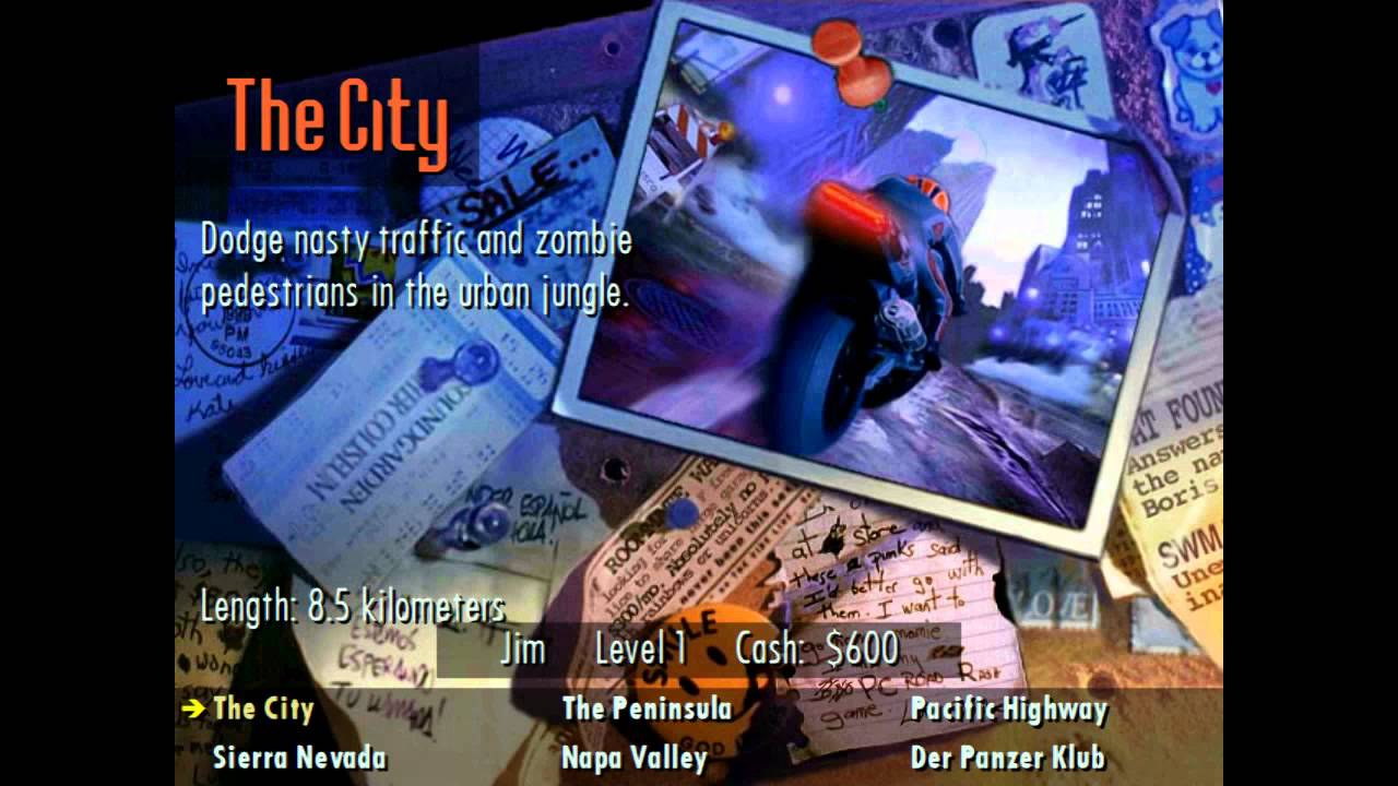 Road Rash for Windows 95 Music - The City