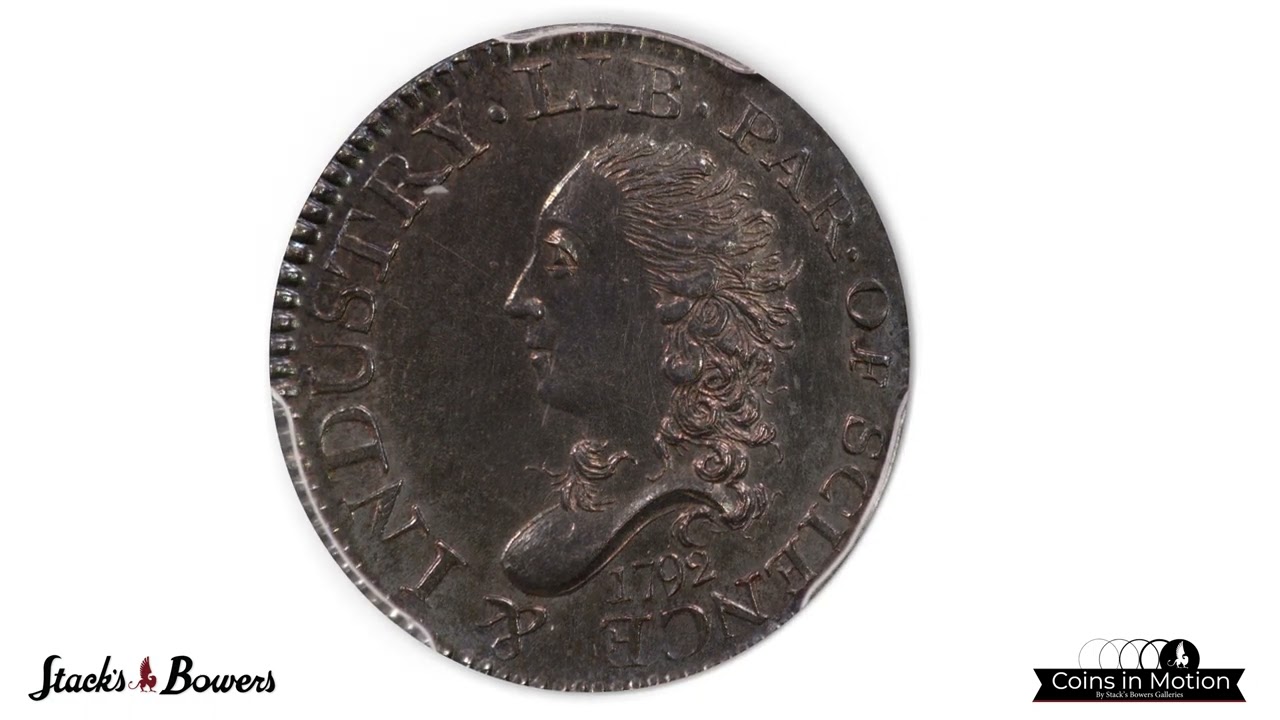 1792 Half Disme. LM-1, Judd-7, Pollock-7, the only known dies. Rarity-4. MS-64 (PCGS).