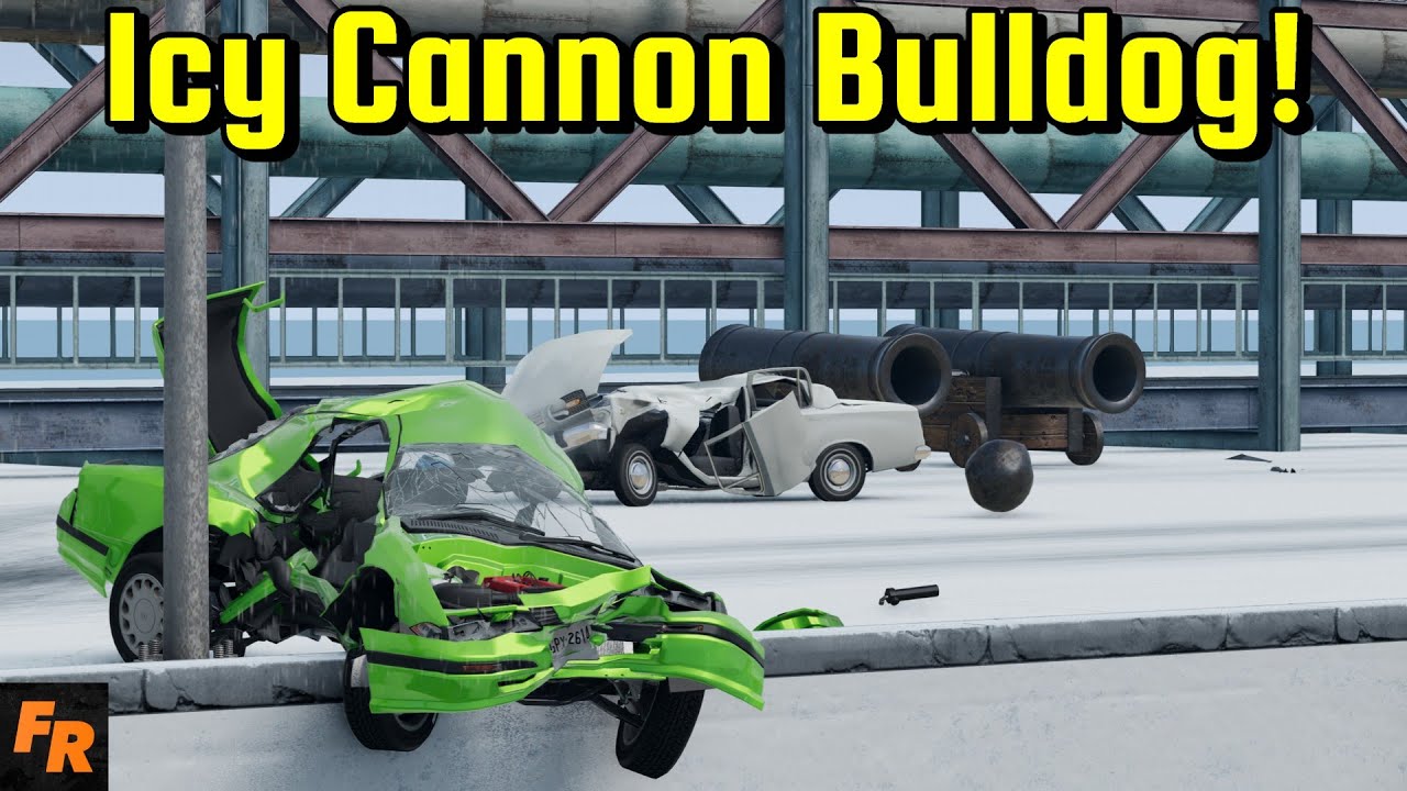 Icy Cannon Bulldog! - BeamNG Drive