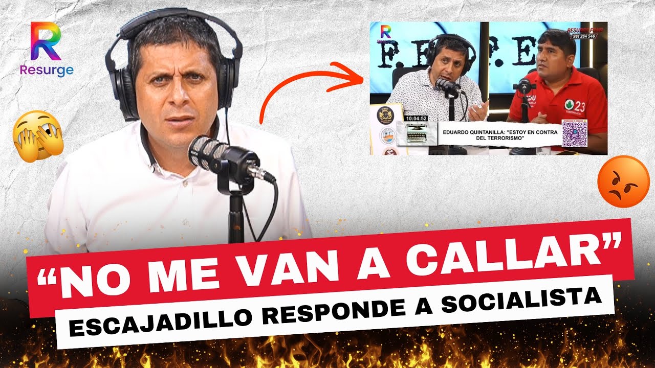 FUERTE! Escajadillo no se CALLA ante ¿DENUNCIA? de candidato de RONALD ATENCIO