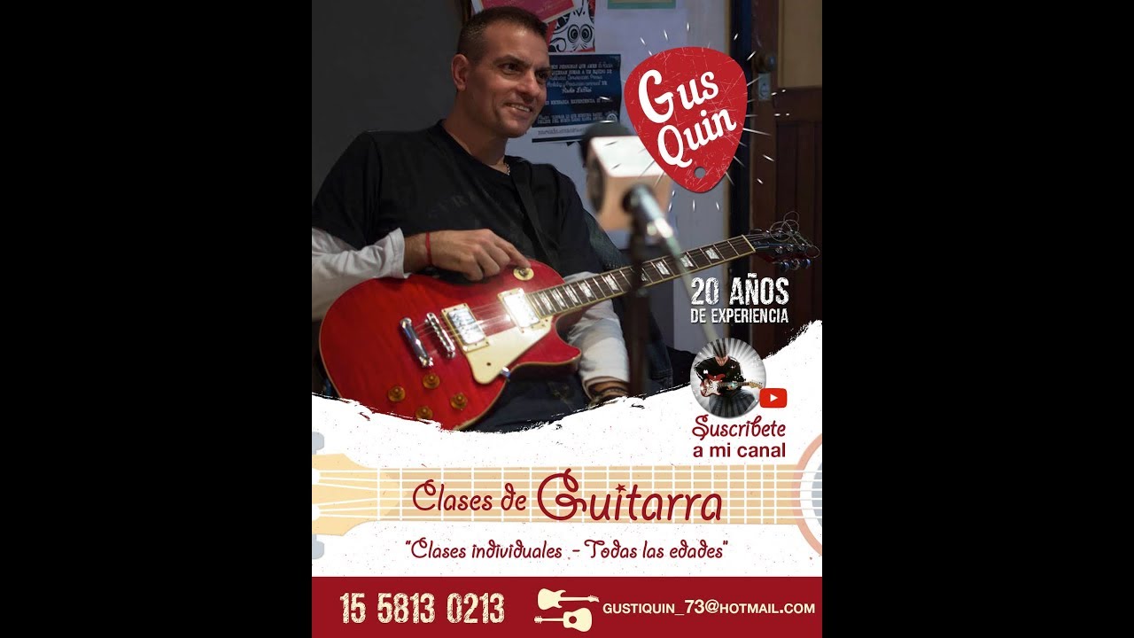 solo Blues shuffle guitar en Mi (E) (110 bpm) by Gus Quin tabs tutorial