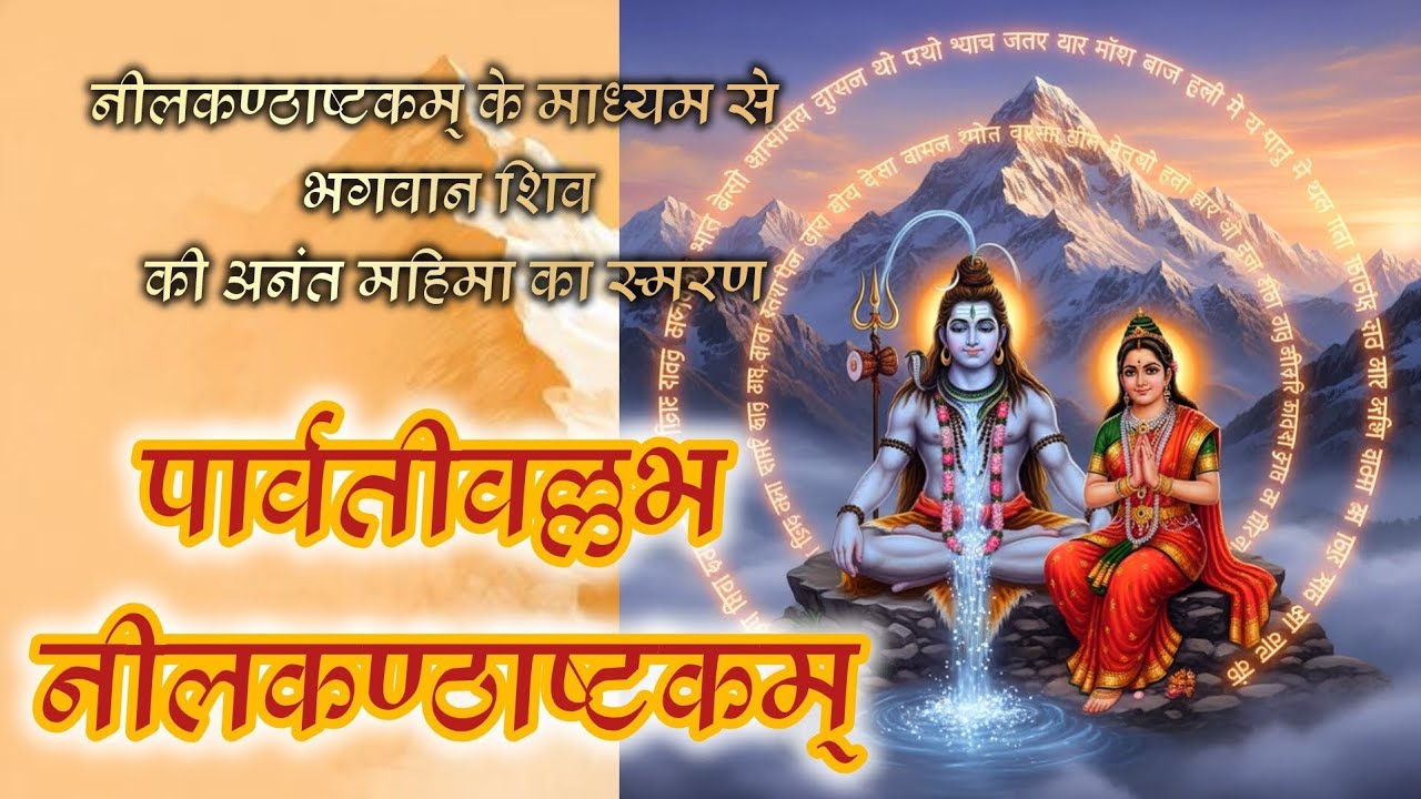 पार्वतीवल्लभ नीलकण्ठाष्टकम् | महादेव स्तोत्र के दिव्य दृश्यों के साथ ध्यानमय अनुभव | Visualization