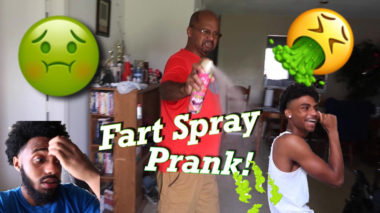 Fart Spray Prank on DAD! EXTREMELY FUNNY!!!