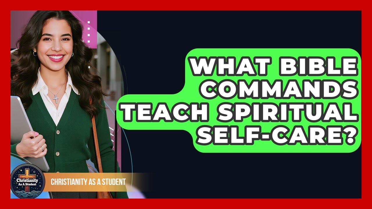What Bible Commands Teach Spiritual Self-care? - Christianity As A Student