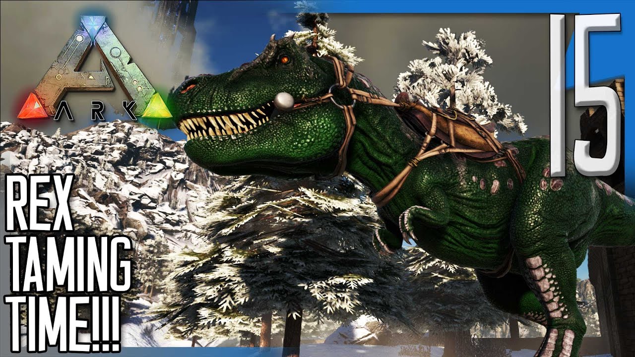 REX TAMING TIME! | ARK: Survival Evolved Modded Island Gameplay/Let's Play E15