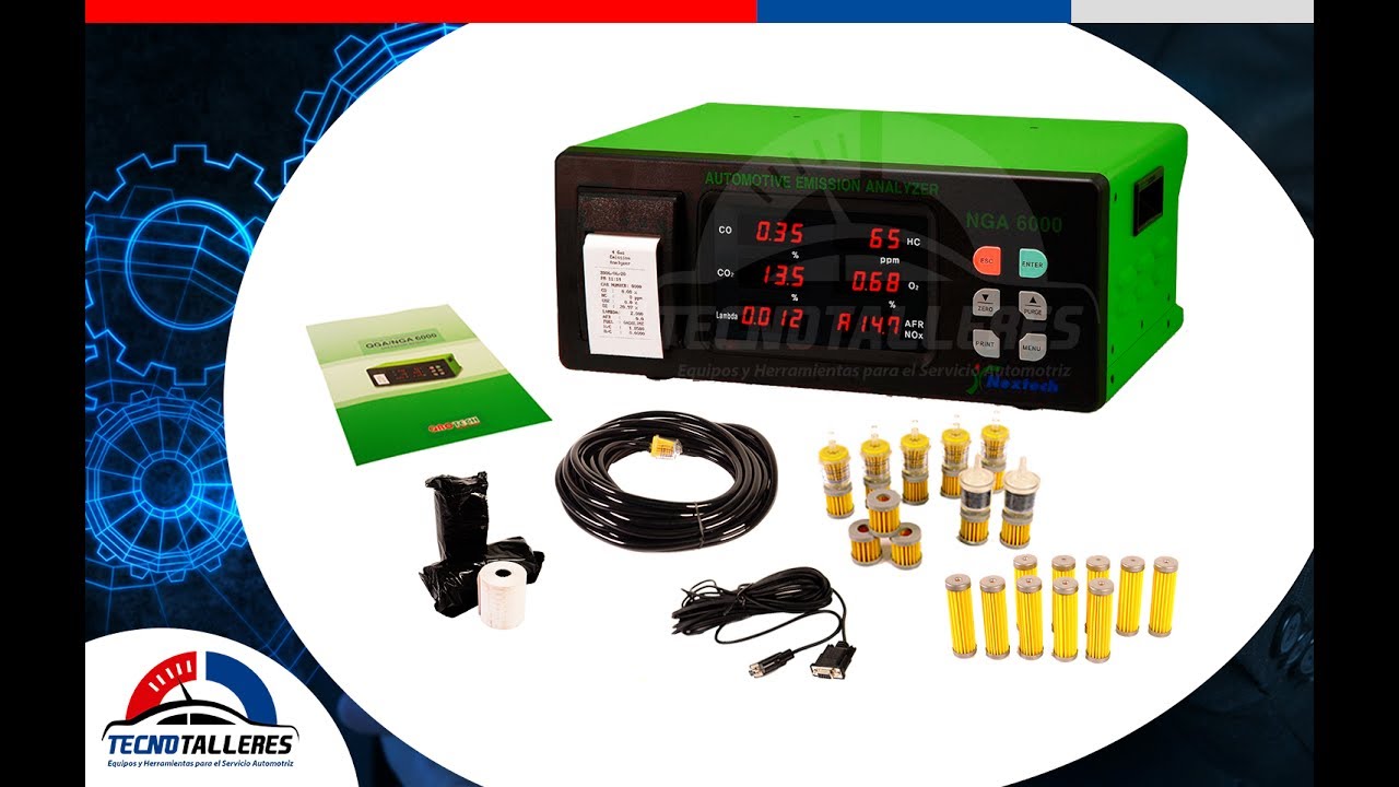 Analizador de Gases Automotriz 4/5 Gases - Exclusivo Tecnotalleres