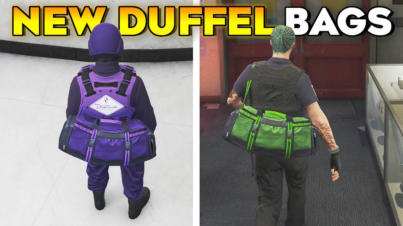 GTA Online How to Get New Duffel Bags (Purple, Green & Yellow) in The Chop Shop DLC