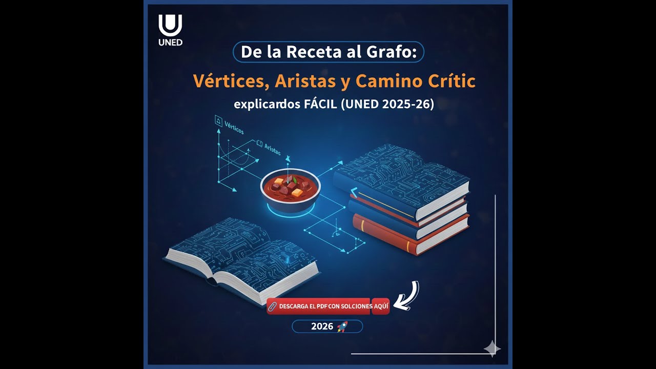De la Receta al Grafo: Vértices, Aristas y Camino Crítico explicados FÁCIL (UNED 2025-26)