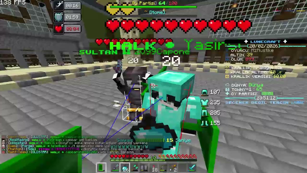Lune craft YİNE HİLE KAYDI İADE İSTİOM
