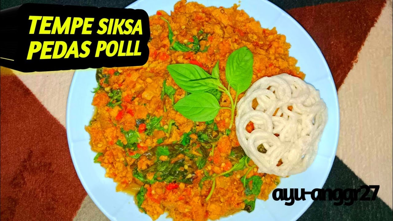 Sambel Tempe Daun Kemanggi Pedas | Resep Rumahan Sederhana