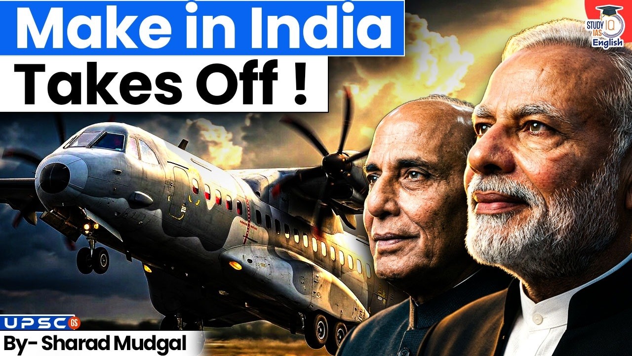 Made-in-India C-295 Completes Maiden Flight | Big Milestone in Defence Manufacturing! | StudyIQ
